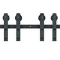 8FT Sliding Barn Door Hardware Closet Track Kit for Double Doors I Hanger V952-GCYMWJTJHS8FD5SVJV0