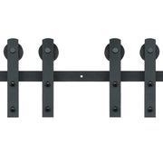 8FT Sliding Barn Door Hardware Closet Track Kit for Double Doors I Hanger V952-GCYMWJTJHS8FD5SVJV0