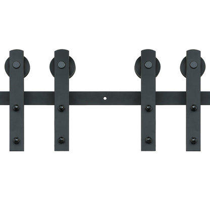 8FT Sliding Barn Door Hardware Closet Track Kit for Double Doors I Hanger V952-GCYMWJTJHS8FD5SVJV0