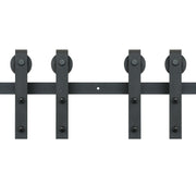 2440 mm Sliding Barn Door Hardware Closet Track Kit for Double Doors J Hanger V952-GCYMWJTJHS8FLSQZJV0