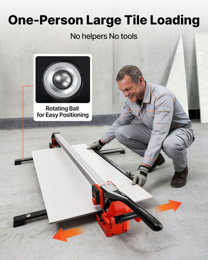 1200 mm Manual Tile Cutter, Upgraded Rail and Sliding Head, Precision Alignment Guide, Tungsten Carbide V952-GDDZDGHHDTSJBBPZL001V0