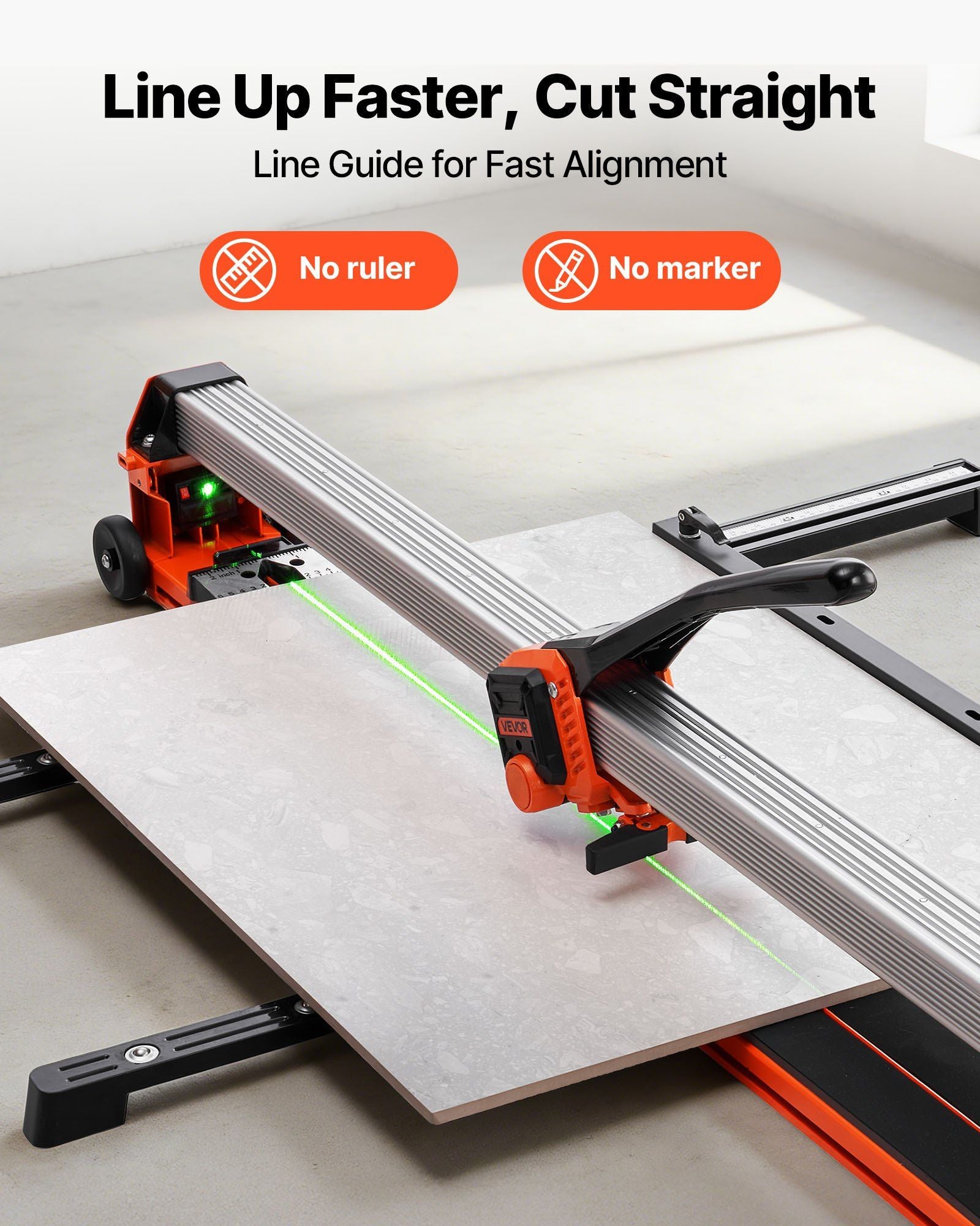 1200 mm Manual Tile Cutter, Upgraded Rail and Sliding Head, Precision Alignment Guide, Tungsten Carbide V952-GDDZDGHHDTSJBBPZL001V0