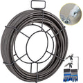Drain Cleaning Cable 100 Feet x 3/8 Inch Solid Core Cable Sewer Cable Drain Auger Cable Cleaner Snake Clog V952-GDGJTZ100FT380001V0