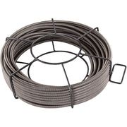 Drain Cleaning Cable 100 Feet x 3/8 Inch Solid Core Cable Sewer Cable Drain Auger Cable Cleaner Snake Clog V952-GDGJTZ100FT380001V0