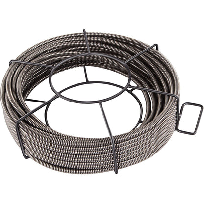 Drain Cleaning Cable 100 Feet x 3/8 Inch Solid Core Cable Sewer Cable Drain Auger Cable Cleaner Snake Clog V952-GDGJTZ100FT380001V0