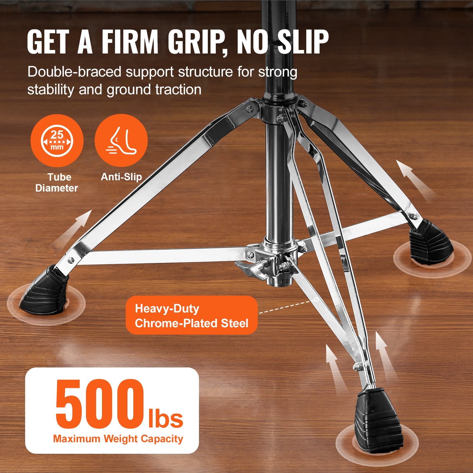 Saddle Drum Throne, 560-705 mm Height Adjustable, Padded Drum Stool Seat with Anti-Slip Feet Drumsticks 227 V952-GDLSSWKBMA00FGHQKV0