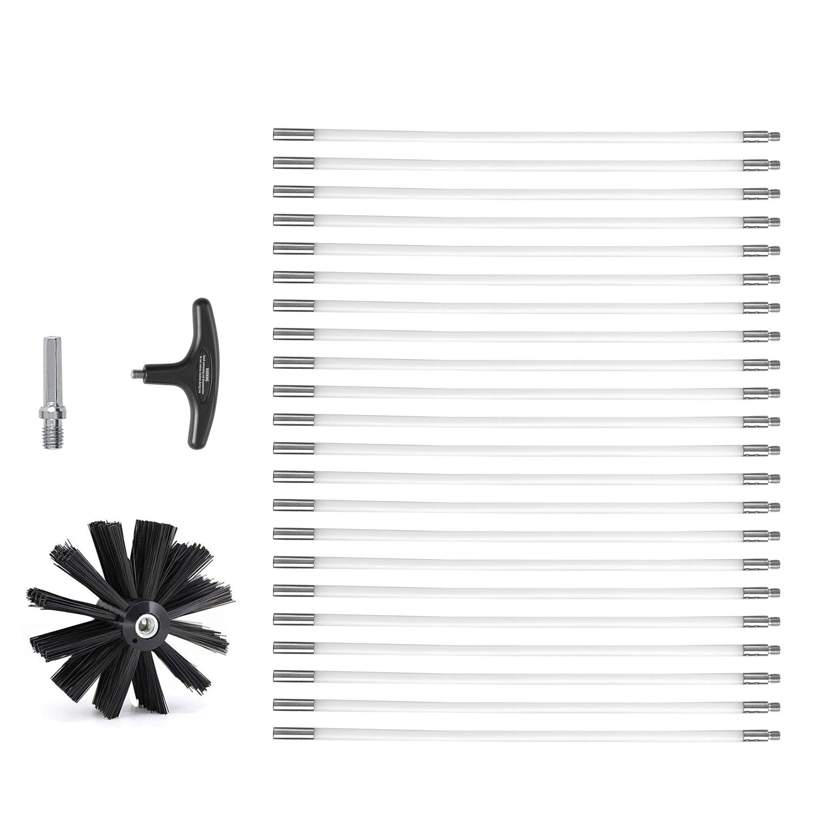914.4CM Dryer Vent Cleaner Kit, 22 Pieces Duct Cleaning Brush, Reinforced Nylon Dryer Vent Brush, Dryer V952-GDQJS30YC2PC8WRVQV0