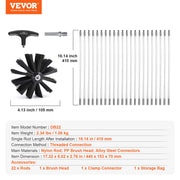 914.4CM Dryer Vent Cleaner Kit, 22 Pieces Duct Cleaning Brush, Reinforced Nylon Dryer Vent Brush, Dryer V952-GDQJS30YC2PC8WRVQV0