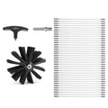 15.24M Dryer Vent Cleaner Kit, 37 Pieces Duct Cleaning Brush, Reinforced Nylon Dryer Vent Brush, Dryer V952-GDQJS50YC2PC72NYBV0