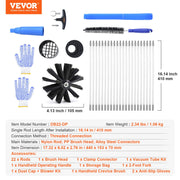 914.4CM Dryer Vent Cleaner Kit, 22 Pieces Duct Cleaning Brush, Reinforced Nylon Dryer Vent Brush with V952-GDQJSPJK30YCJG6C2V0