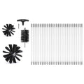 29 Pieces 12.2M Dryer Vent Cleaner Kit, Include 3 Different Sizes Flexible Lint Trap Brush, Reinforced Nylon V952-GDQJSSTK40YC672IRV0