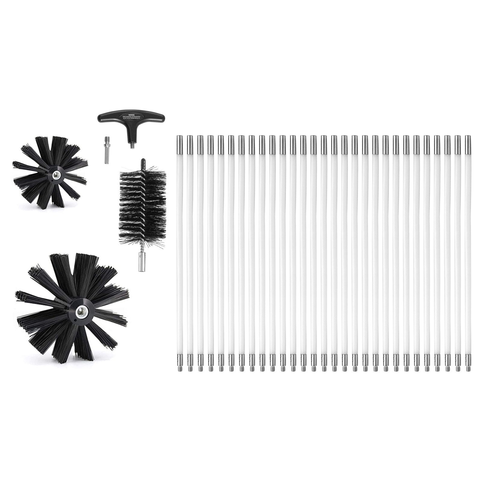 29 Pieces 12.2M Dryer Vent Cleaner Kit, Include 3 Different Sizes Flexible Lint Trap Brush, Reinforced Nylon V952-GDQJSSTK40YC672IRV0