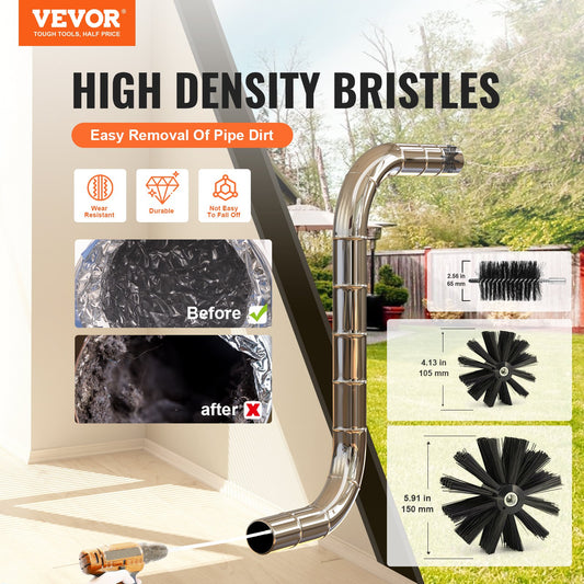 29 Pieces 12.2M Dryer Vent Cleaner Kit, Include 3 Different Sizes Flexible Lint Trap Brush, Reinforced Nylon V952-GDQJSSTK40YC672IRV0