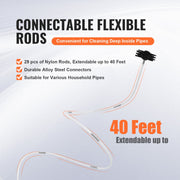 29 Pieces 12.2M Dryer Vent Cleaner Kit, Include 3 Different Sizes Flexible Lint Trap Brush, Reinforced Nylon V952-GDQJSSTK40YC672IRV0