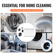 29 Pieces 12.2M Dryer Vent Cleaner Kit, Include 3 Different Sizes Flexible Lint Trap Brush, Reinforced Nylon V952-GDQJSSTK40YC672IRV0