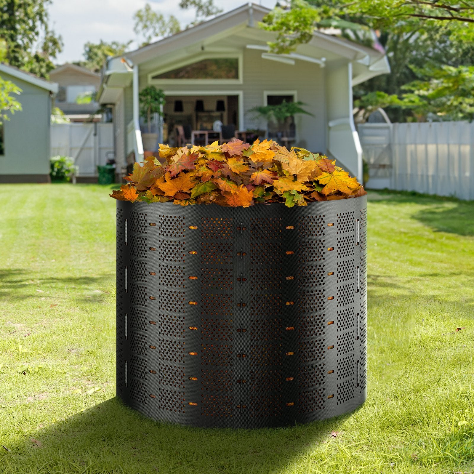 Compost Bin 1000 L, Outdoor Expandable Composter, Easy to Setup & Large Capacity Composting Bin, Fast V952-GDSDFXHSPE24XFBXXV0