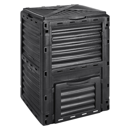 Garden Compost Bin 300 L, BPA Free Composter, Large Capacity Outdoor Composting Bin with Top Lid and Bottom V952-GDSDFXHSPP80WX06WV0