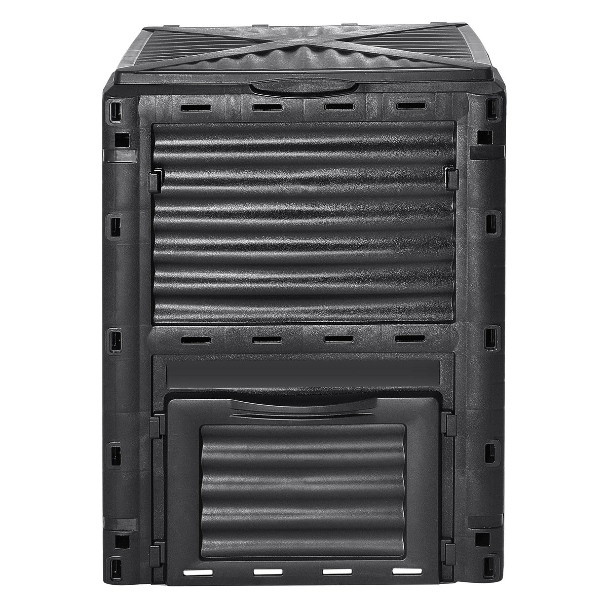 Garden Compost Bin 300 L, BPA Free Composter, Large Capacity Outdoor Composting Bin with Top Lid and Bottom V952-GDSDFXHSPP80WX06WV0