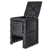 Garden Compost Bin 300 L, BPA Free Composter, Large Capacity Outdoor Composting Bin with Top Lid and Bottom V952-GDSDFXHSPP80WX06WV0