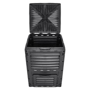 Garden Compost Bin 300 L, BPA Free Composter, Large Capacity Outdoor Composting Bin with Top Lid and Bottom V952-GDSDFXHSPP80WX06WV0