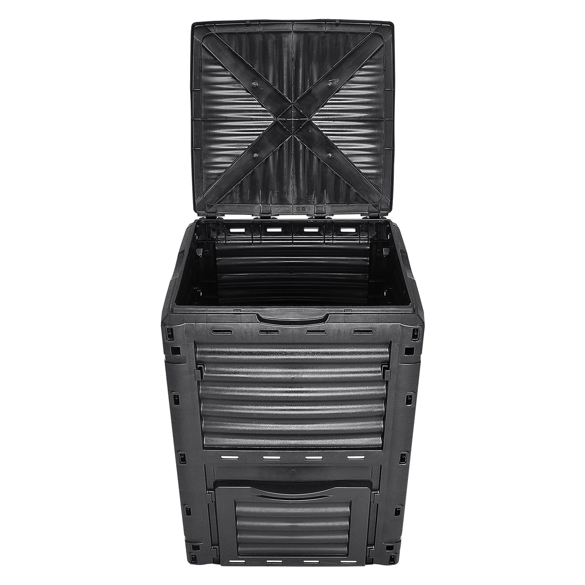 Garden Compost Bin 300 L, BPA Free Composter, Large Capacity Outdoor Composting Bin with Top Lid and Bottom V952-GDSDFXHSPP80WX06WV0