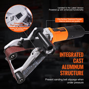 Pipe Tube Polisher Sander, 1300W Pipe Belt Sander with 6 Variable Speeds 1100-3200rpm, Professional Belt V952-GDSDJ800W15XVD0ZBV3