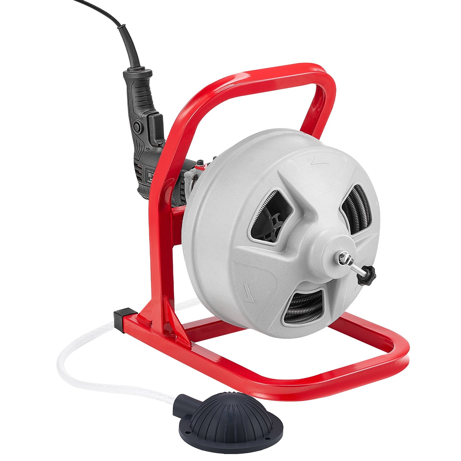Drain Cleaner Machine 15m x 8mm, Sewer Snake Auger with 228RPM Electric Drill, Manual Feed Drain Cleaning V952-GDSTJLSGTSSD08LY3001V3