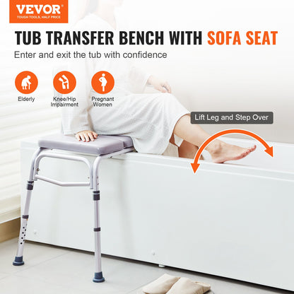 Tub Transfer Bench for Bathtub 500lbs, Shower Seats for Adults, Lightweight Shower Bench for Elderly and V952-GDSYGZYTLSLB6DTHDV0