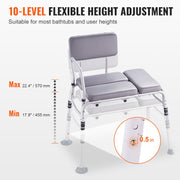 Tub Transfer Bench for Bathtub 500lbs, Shower Seats for Adults, Lightweight Shower Bench for Elderly and V952-GDSYGZYTLSLB6DTHDV0