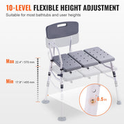 Tub Transfer Bench for Bathtub, Adjustable Shower Seats for Adults, Lightweight Shower Bench for Elderly and V952-GDSYGZYTLSLBISSULV0