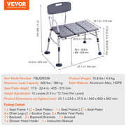 Tub Transfer Bench for Bathtub, Adjustable Shower Seats for Adults, Lightweight Shower Bench for Elderly and V952-GDSYGZYTLSLBISSULV0