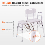 Tub Transfer Bench Bathtub Shower Seat for Senior Height Adjustable 400LBS V952-GDSYGZYTLSLBMPECKV0