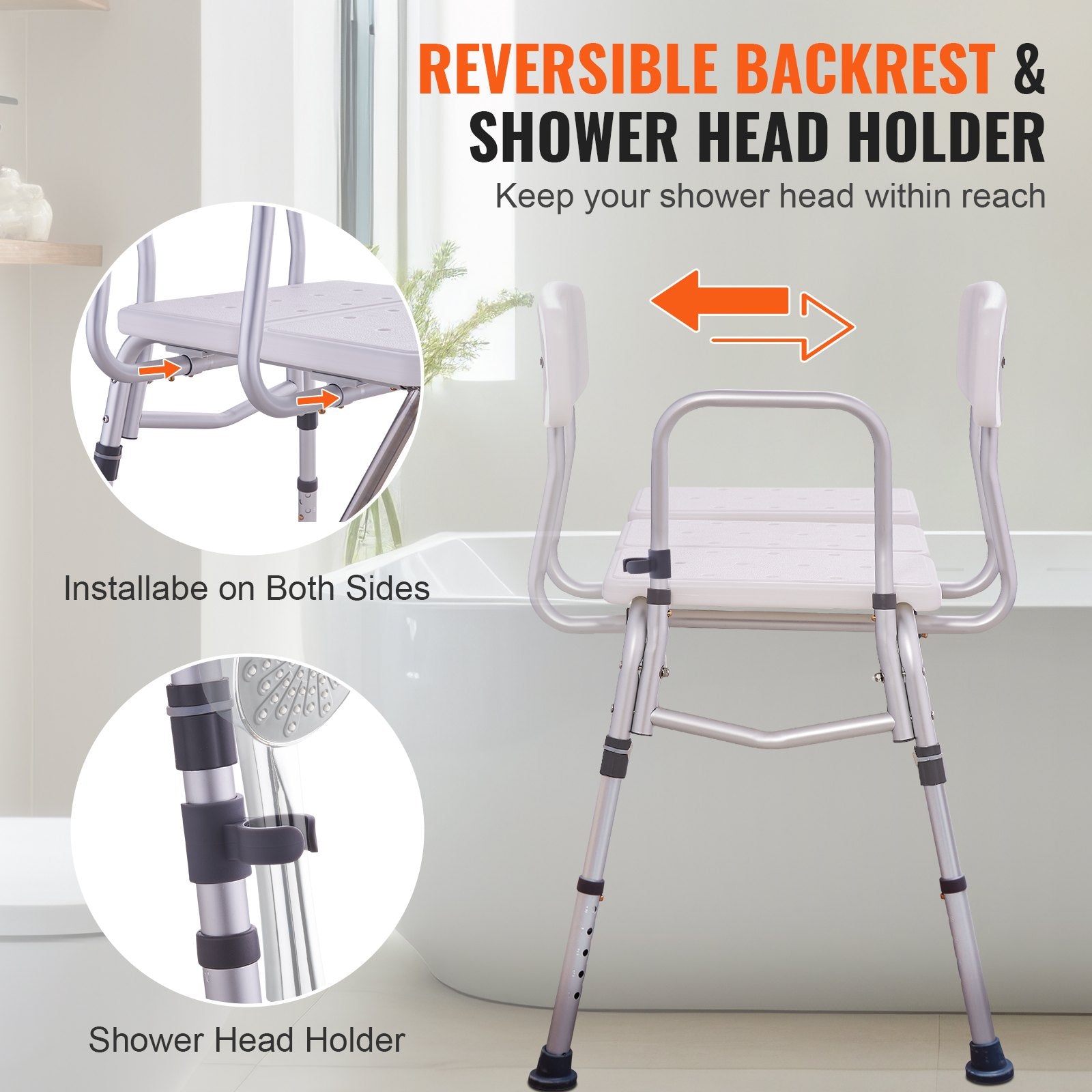 Tub Transfer Bench Bathtub Shower Seat for Senior Height Adjustable 400LBS V952-GDSYGZYTLSLBMPECKV0