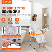 Swivel Shower Chair 360 Degree, Adjustable Shower Seat with Armrests and Backrest for Inside Shower or V952-GDSYGZYTLSLKA9NI1V0