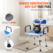Swivel Shower Chair 360 Degree, Adjustable Shower Seat with Armrests and Backrest for Inside Shower or V952-GDSYGZYTLSLKA9NI1V0