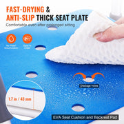Swivel Shower Chair 360 Degree, Adjustable Shower Seat with Armrests and Backrest for Inside Shower or V952-GDSYGZYTLSLKA9NI1V0
