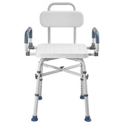 Swivel Shower Chair with Arms and Back, 227 kg Load Heavy Duty Bench Seat for Inside Shower Stall and V952-GDSYGZYTLSLKHO50K001V0