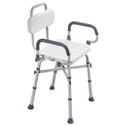 Swivel Shower Chair with Arms and Back, 227 kg Load Heavy Duty Bench Seat for Inside Shower Stall and V952-GDSYGZYTLSLKHO50K001V0