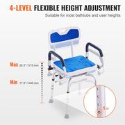 Swivel Shower Chair 360 Degree, Adjustable Shower Seat with Pivoting Arms for Inside Showers or Tubs, V952-GDSYGZYTLSLKLF6OHV0