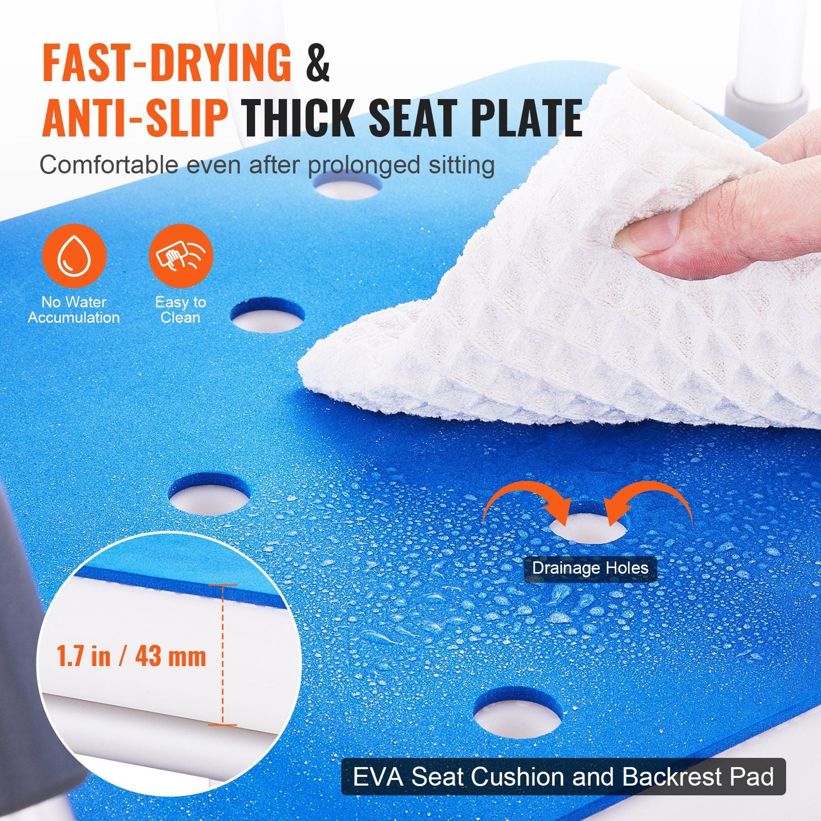 Swivel Shower Chair 360 Degree, Adjustable Shower Seat with Pivoting Arms for Inside Showers or Tubs, V952-GDSYGZYTLSLKLF6OHV0
