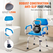 Swivel Shower Chair 360 Degree, Adjustable Shower Seat with Pivoting Arms & Padded Bath Seat for Inside V952-GDSYGZYTLSLKVG9ABV0