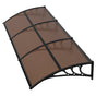 Awnings for Door Entrance, 965 x 2957 mm, Exterior Front Door Window Awnings with Drainage & ABS Bracket, V952-GDSZYP40120Y8FUG0001V0