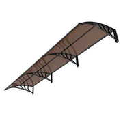 Awnings for Door Entrance, 965 x 2957 mm, Exterior Front Door Window Awnings with Drainage & ABS Bracket, V952-GDSZYP40120Y8FUG0001V0
