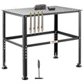 Welding Table 36" x 24", 800LBS Capacity Welding Workbench Table, Heavy-Duty Work Bench with 0.63" Fixture V952-GDXHZ800LB36HJ2L5V0