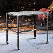 Welding Table 36" x 24", 800LBS Capacity Welding Workbench Table, Heavy-Duty Work Bench with 0.63" Fixture V952-GDXHZ800LB36HJ2L5V0