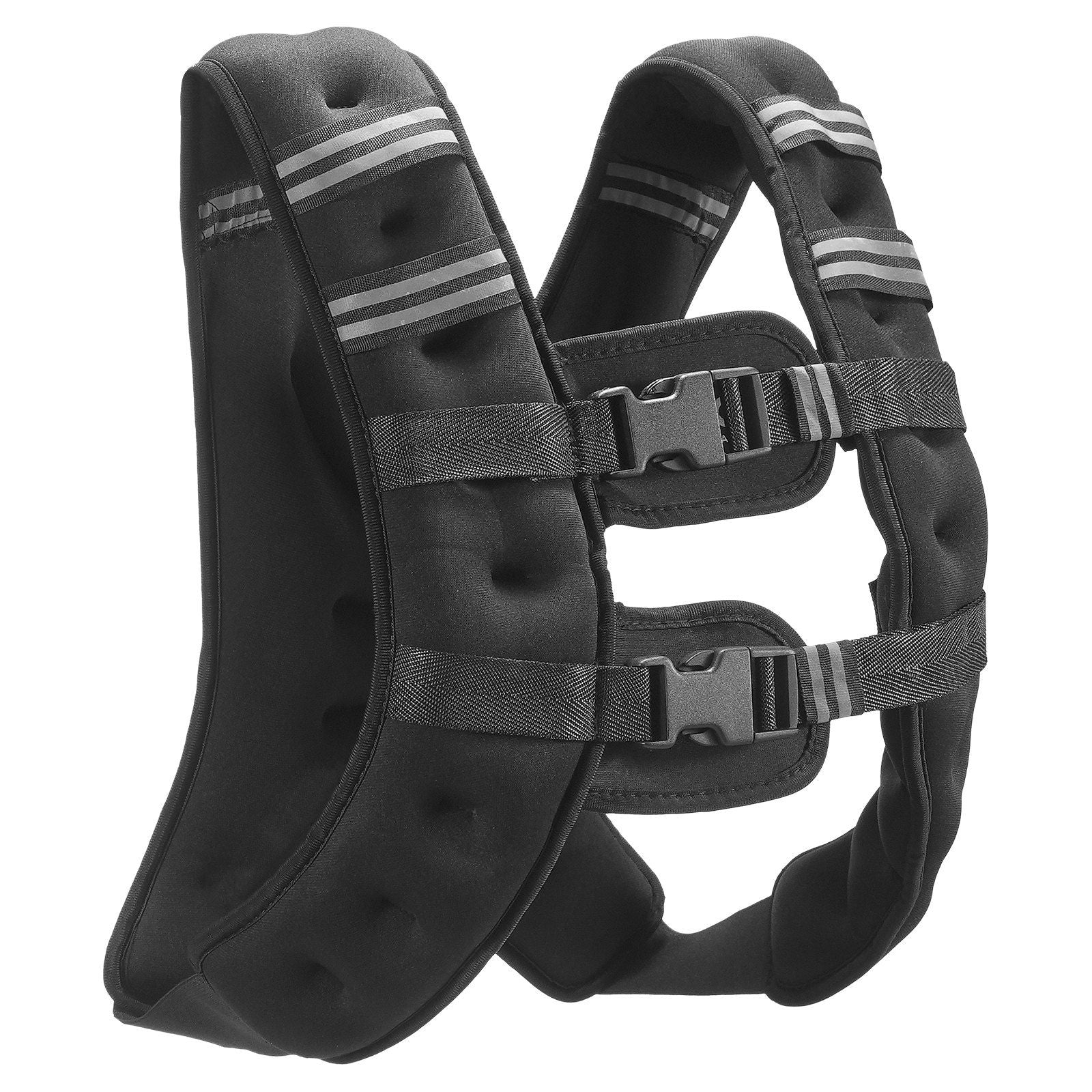 Weighted Vest, 16 lbs Weight Vest with Reflective Stripe, Adjustable Buckle Body Weight Vest for Men Women, V952-GDZLKXTS16LB1UQTTV0