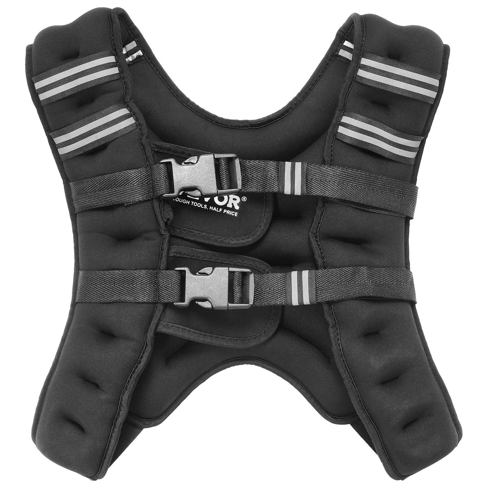 Weighted Vest, 16 lbs Weight Vest with Reflective Stripe, Adjustable Buckle Body Weight Vest for Men Women, V952-GDZLKXTS16LB1UQTTV0
