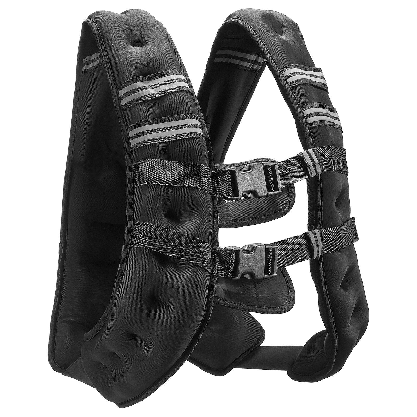 Weighted Vest, 20 lbs Weight Vest with Reflective Stripe, Adjustable Buckle Body Weight Vest for Men Women, V952-GDZLKXTS20LB3OHMJV0