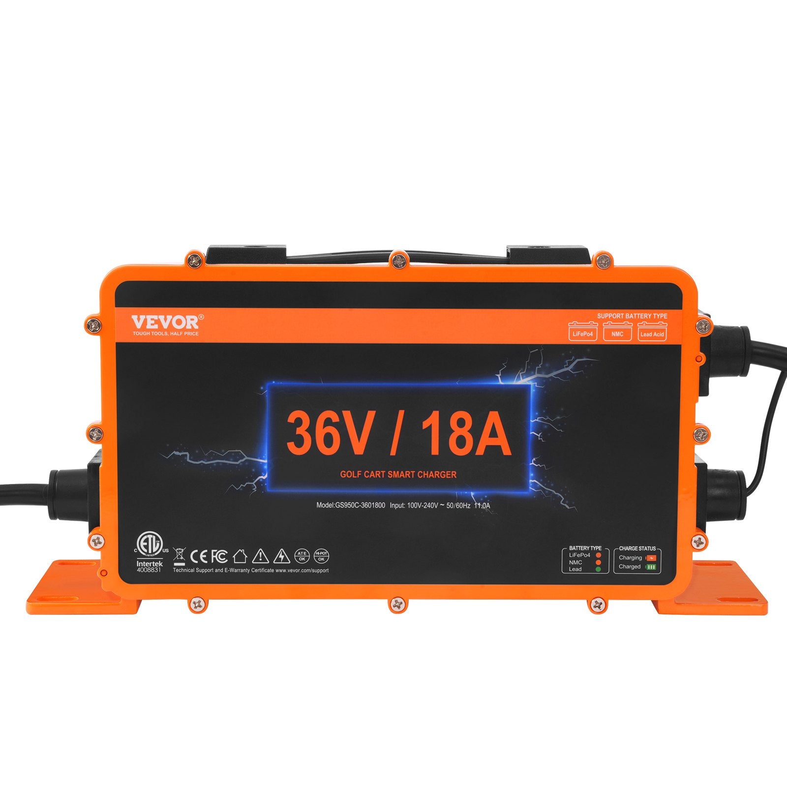 Golf Cart Battery Charger, 18 AMP, Smart Club Car Charger with Crowfoot Plug, Compatible with Lead-Acid V952-GEFQCDCCDQBJ8TMUXV3