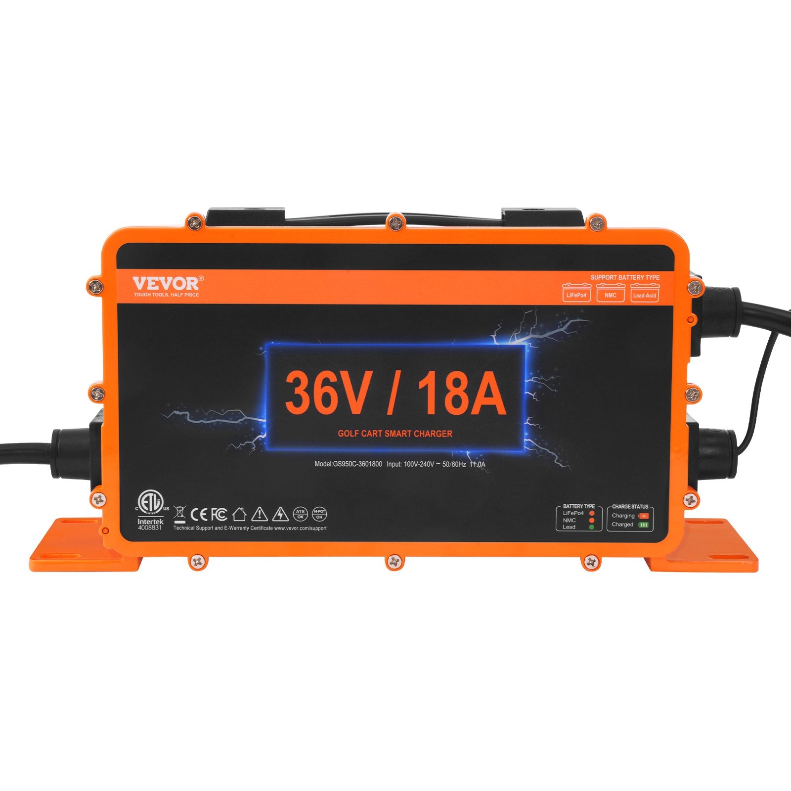 18 AMP Golf Cart Smart Battery Charger for EZGO D-Style IP67 ETL V952-GEFQCDCCDQDXHNSQ1V3